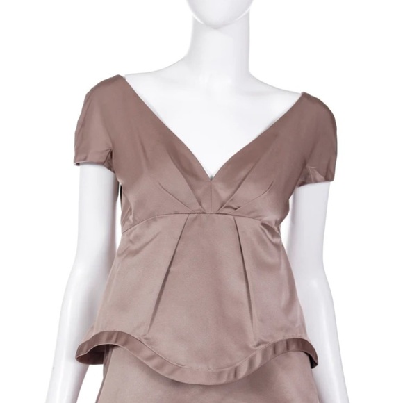 Marc Jacobs Silk Tiered Teal/Turquoise Dress Sz 2 - Picture 10 of 13